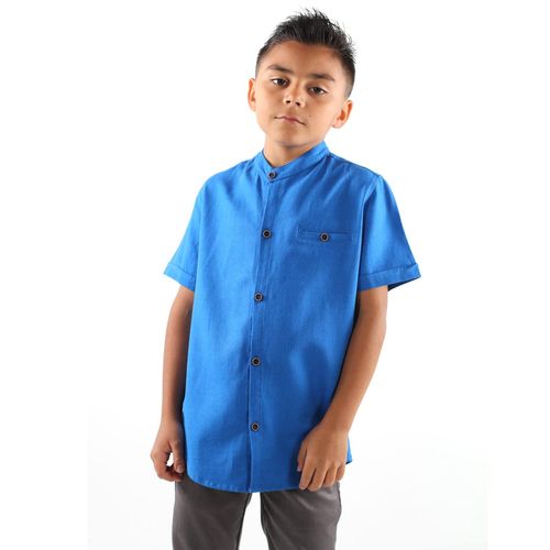 Camisa Casual Para Niño Lyon Turqueza 222116