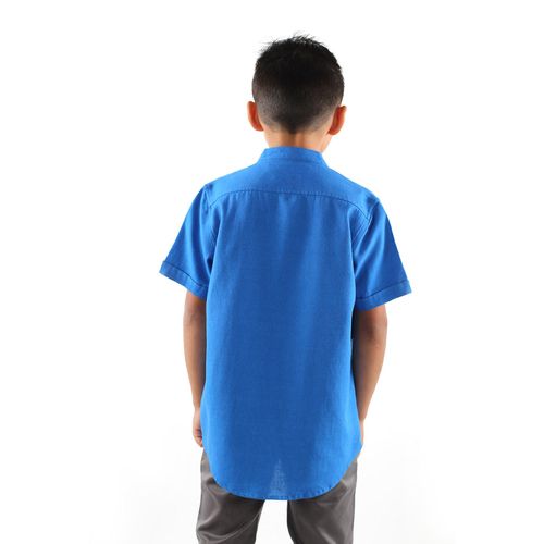 Camisa Casual Para Niño Lyon Turqueza 222116