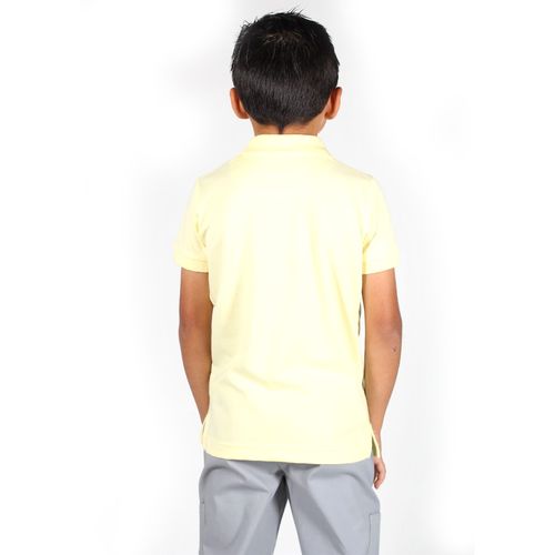 Playera Tipo Polo Para Niño Lyon Amarillo 324239