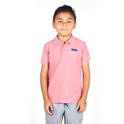 Playera Tipo Polo Para Niño Lyon Rosa 324239