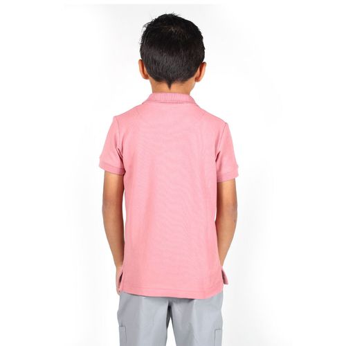 Playera Tipo Polo Para Niño Lyon Rosa 324239