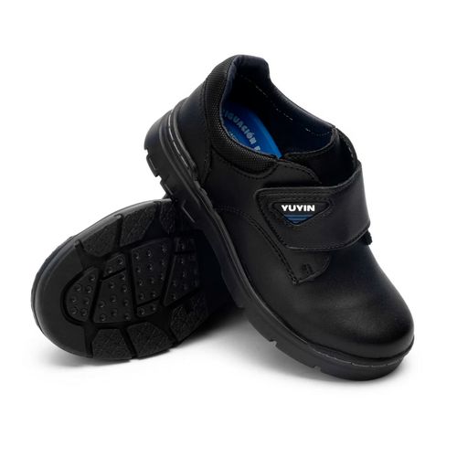 Zapato Escolar Para Niño Yuyin Negro 23292