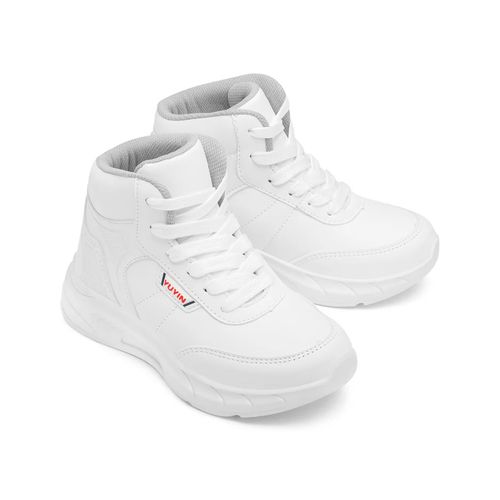 Tenis escolar para niño Yuyin blanco 23320