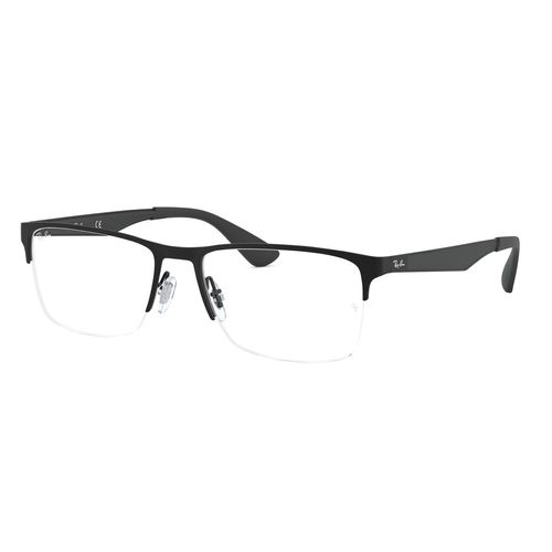 Lentes oftálmicos unisex Ray Ban rectangular matte black rx6335