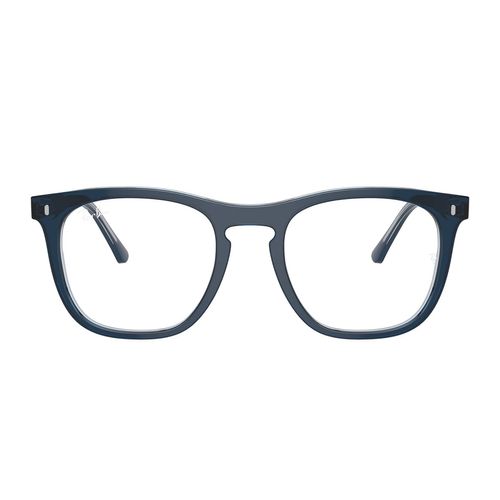 Lentes oftálmicos unisex Ray Ban square blu on transparent blu rx2210v