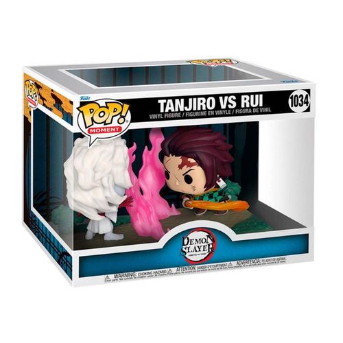 Figura Funko De Tanjiro Vs Rui Demon Slayer Pop Multicolor FU49009