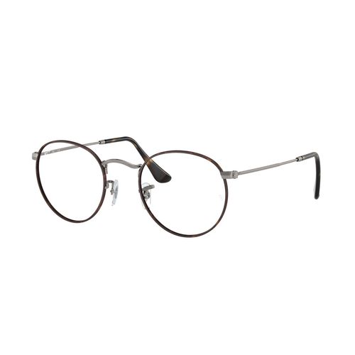 Lentes oftálmicos unisex Ray Ban round havana on gunmetal rx3447v