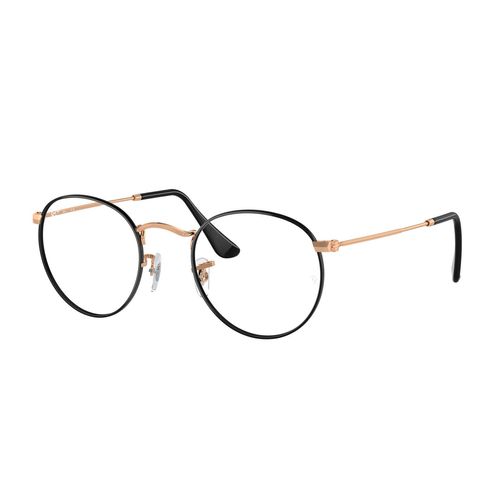 Lentes oftálmicos unisex Ray Ban round negro rx3447v