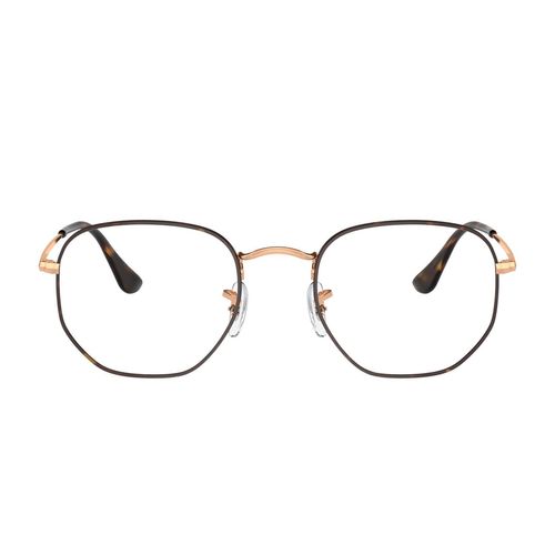 Lentes oftálmicos unisex Ray Ban irregular havana on rosegold rx6448