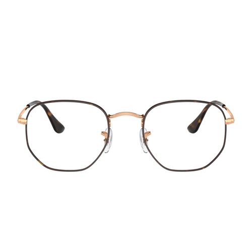 Armazón Unisex Ray Ban Irregular Havana On Rosegold RX6448