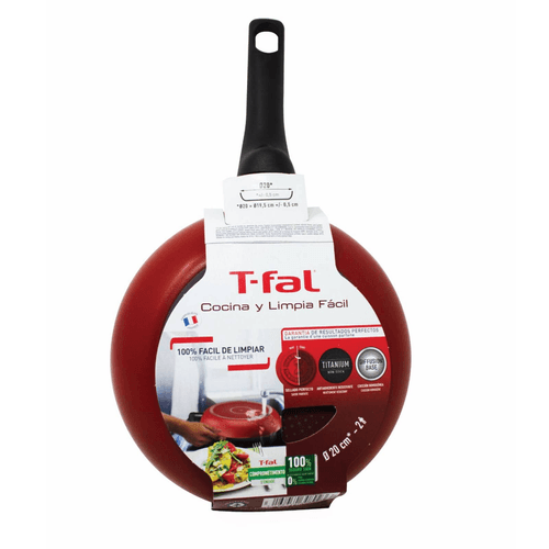 Sartén T-fal rojo 20cm easy cook and clean B5620282