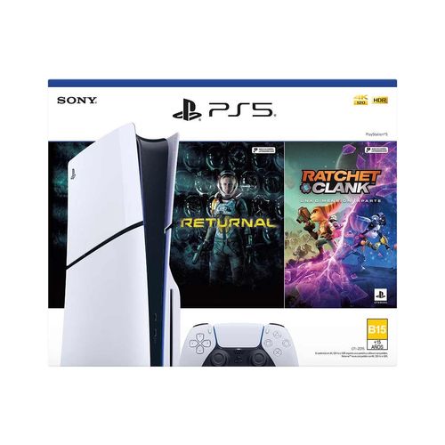 Consola ps5 slim con 2 juegos Sony blanco 1000038912