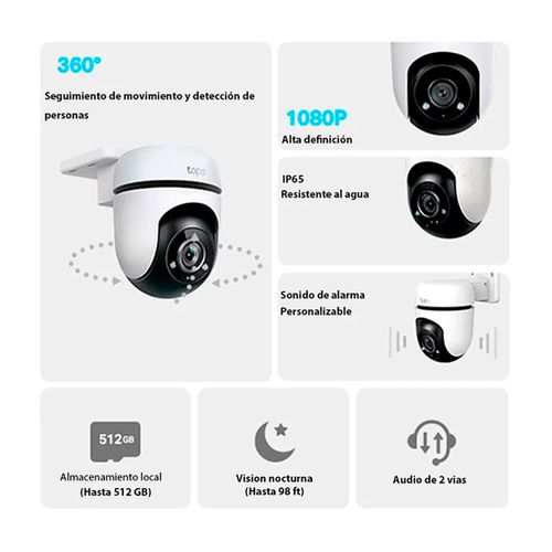 Cámara exterior con visión nocturna Tp-Link blanco tapo c500