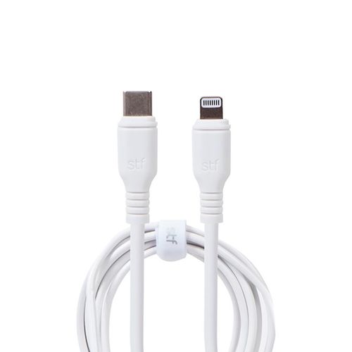 Cable de datos usb c a lightning Stuffactory blanco st-a36878 27w