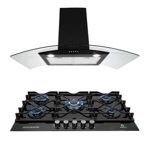 combo Supra arezzo campana de pared cc-90-black y Parrilla 5Q-tg-87