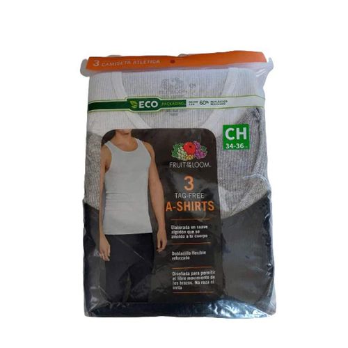 Playera De Tirantes Para Caballero Fruit Of The Loom Multicolor 3P261CM