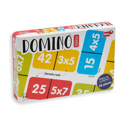 Dominó para tablas de multiplicar Diako multicolor bu-1883