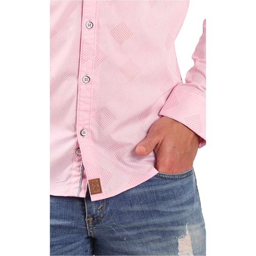 Camisa Casual Para Caballero Oaktree Rosa 1183