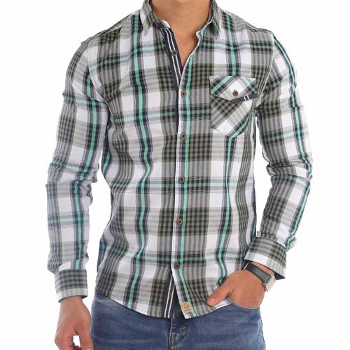 Camisa Casual Para Caballero Oaktree Verde 194BP8