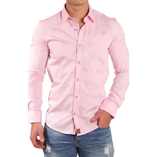 Camisa Casual Para Caballero Oaktree Rosa 1183