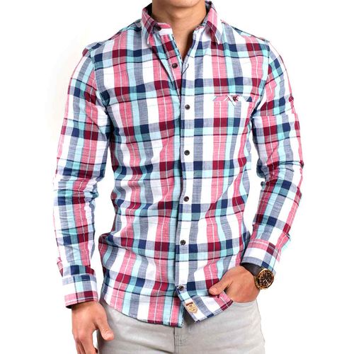 Camisa Casual Para Caballero Oaktree Rojo 1078