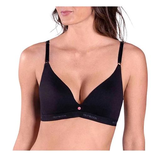 Brassiere Sin Varilla Para Dama Fruit Of The Loom Negro 450015