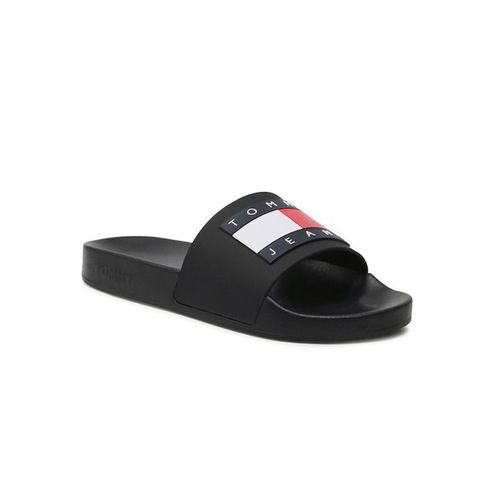 Sandalia De Playa Para Dama Tommy Hilfiger Negro EN0EN02115-BDS