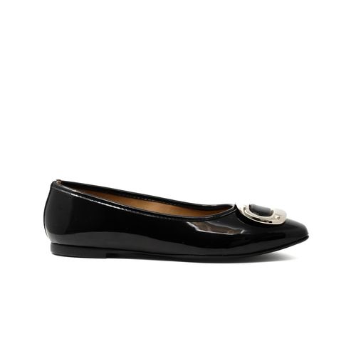 Balerina Casual Para Dama Salamandra Negro 269-3772