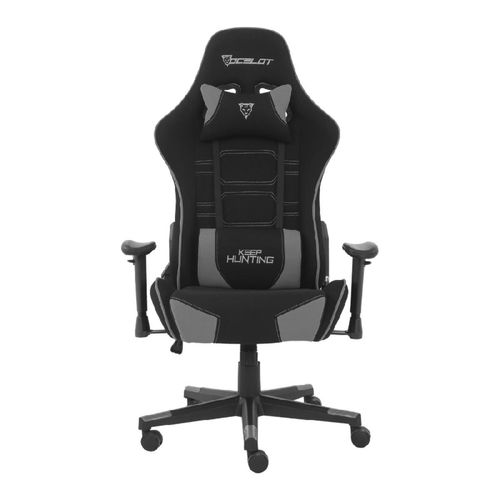 Silla Gamer Ocelot Gaming, Negro/Gris, Modelo OST-BLACK MIST