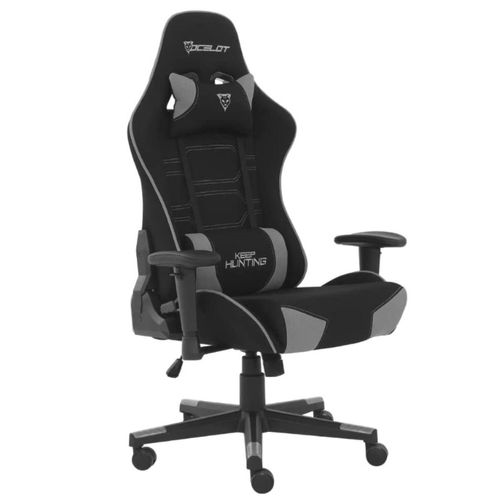 Silla Gamer Ocelot Gaming, Negro/Gris, Modelo OST-BLACK MIST