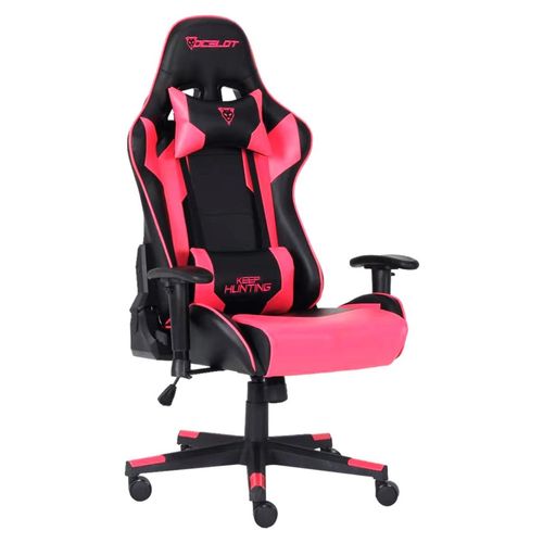 Silla Gamer Ocelot Gaming Negro/Rosa OGS-03