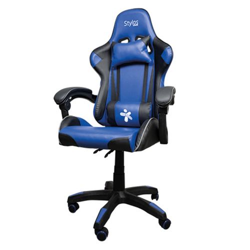 Silla gamer Stylos Negro/Azul SGSI02