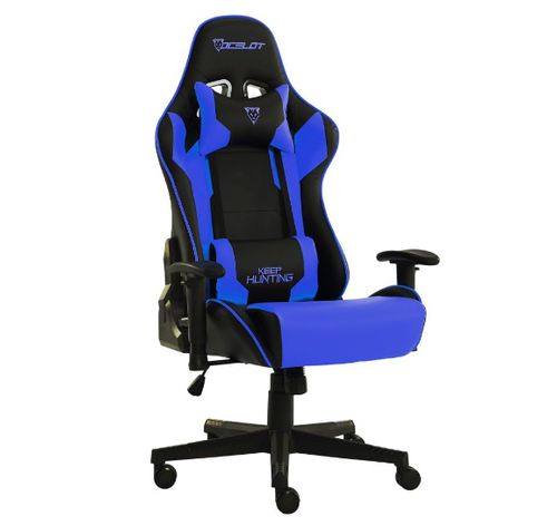 Silla gamer Ocelot gaming azul/negro osblue-08