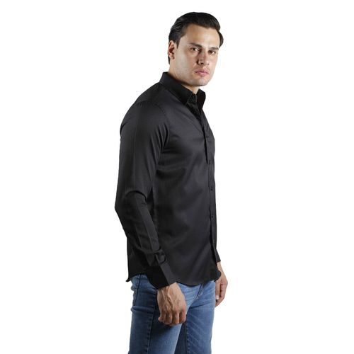 Camisa De Vestir Para Caballero Authentic Lyon Negro 213266-001