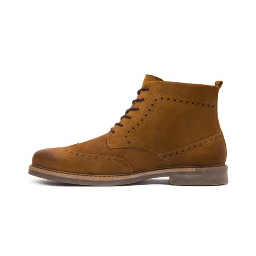 Bota Casual Para Caballero Flexi Camel 404612