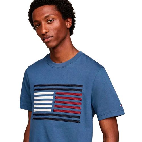 Playera Casual Para Caballero Tommy Hilfiger MW0MW35460-DBZ Azul