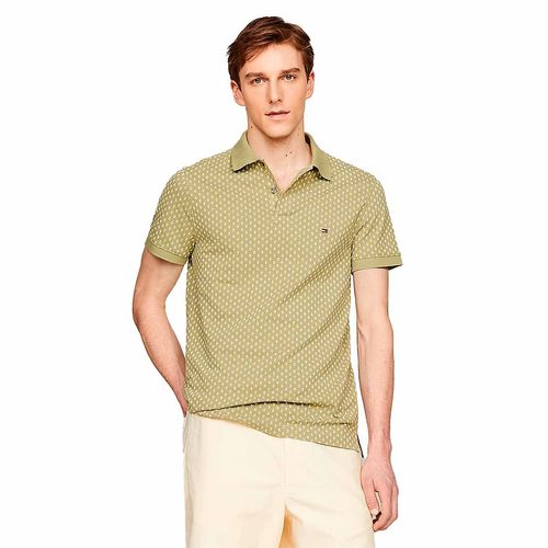 Playera Polo Para Caballero Tommy Hilfiger MW0MW34781-L9F Verde