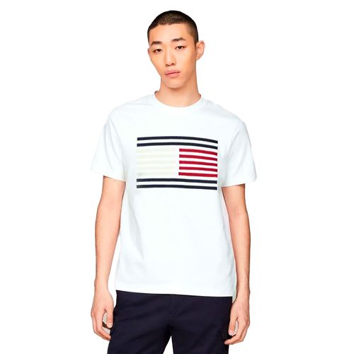 Playera Casual Para Caballero Tommy Hilfiger MW0MW35460-YBR Blanco