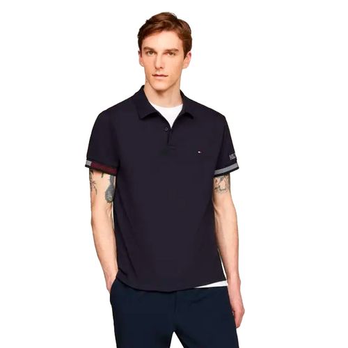 Playera Polo Para Caballero Tommy Hilfiger MW0MW34780-DW5 Azul