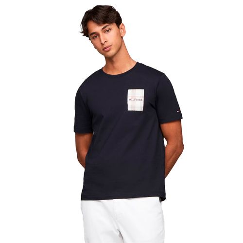 Playera Casual Para Caballero Tommy Hilfiger MW0MW35459-DW5 Azul