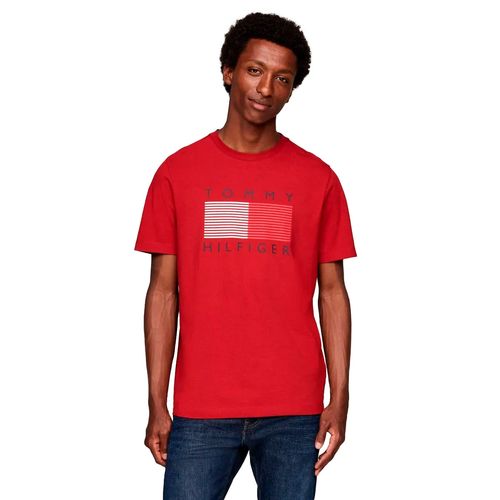 Playera Casual Para Caballero Tommy Hilfiger MW0MW36437-XNN Rojo