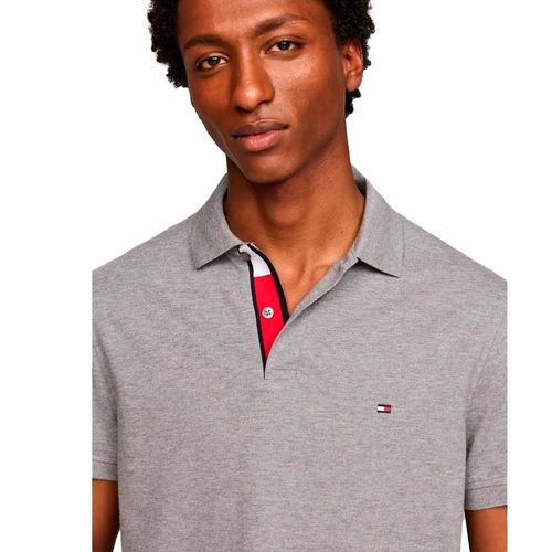 Playera Polo Para Caballero Tommy Hilfiger MW0MW31684-P4A Gris