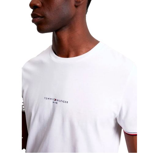 Playera Casual Para Caballero Tommy Hilfiger MW0MW32584-YBR Blanco