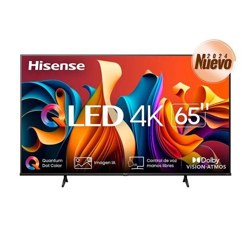 Pantalla de 65p Hisense Google tv negro 65qd6n