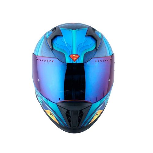 Casco integral superman l Edge azul dc-s1.22.1.l