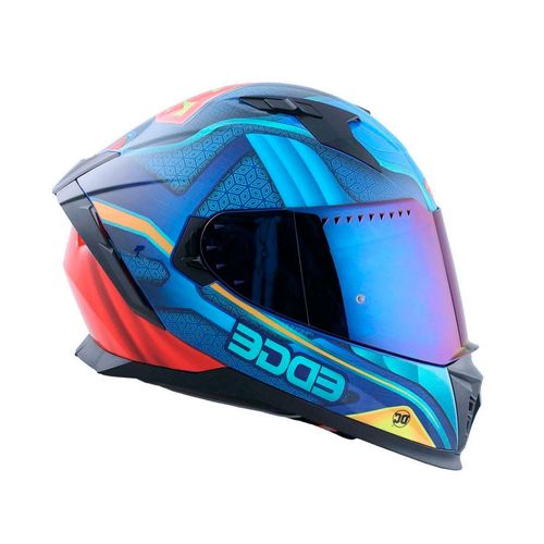 Casco integral superman xl Edge azul dc-s1.22.1.xl