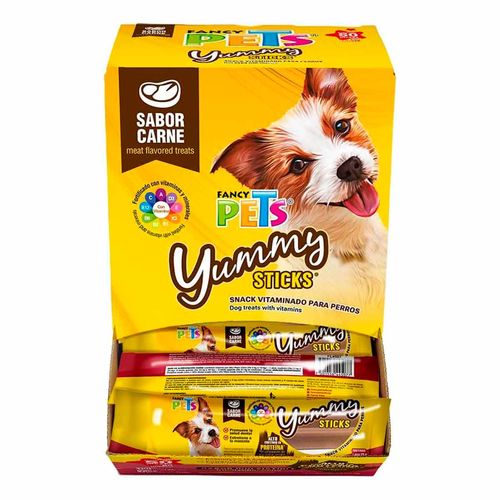 Premio de pollo tocino para perro Fancy Pets amarillo fl4511