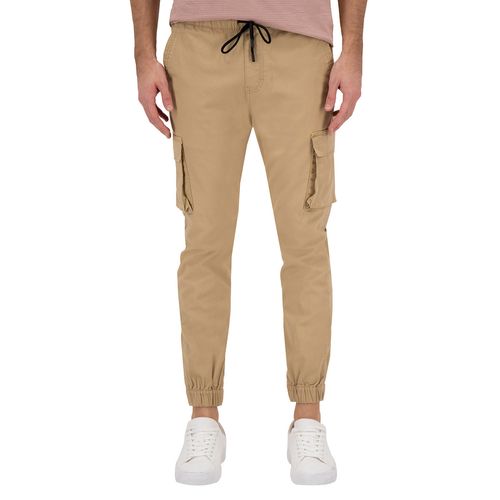 Jogger Cargo De Gabardina Para Caballero Holstone Caqui 1201