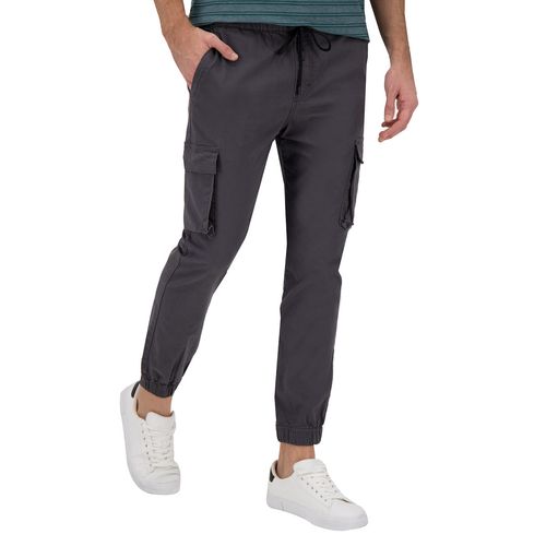 Jogger Cargo De Gabardina Para Caballero Holstone Gris 1201