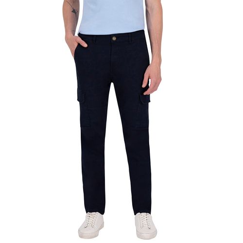 Pantalón Chino Cargo Para Caballero Holstone Azul 1305